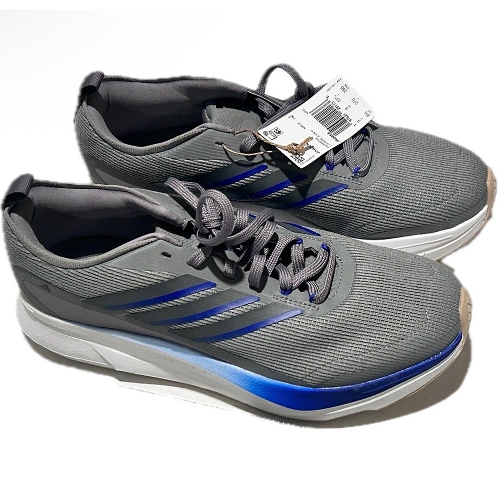 Adidas JogIt M Running Shoes Mens 9.5 Grey Blue New JR0866 Sneakers